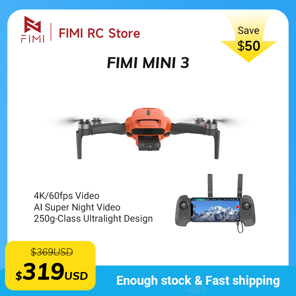 FIMI MINI 3 Camere Drone 4K 60 - Drone Camera With Gimbal review and price